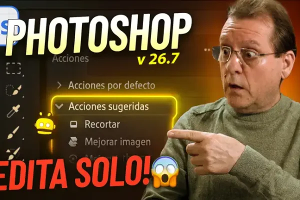 ¡Photoshop ahora piensa por ti! Acciones con IA