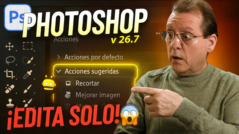 ¡Photoshop ahora piensa por ti! Acciones con IA