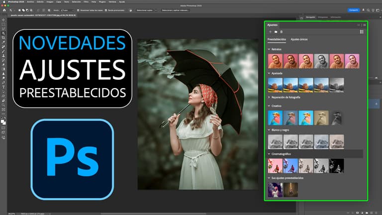Nuevos ajustes en Photoshop que debes probar