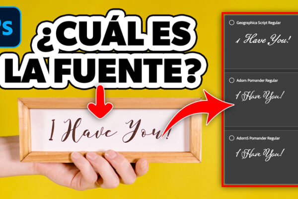 Encuentra la fuente que buscas con Photoshop