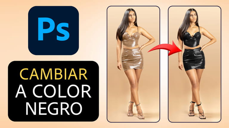 Convierte Cualquier Color en Negro con Photoshop – TRUCO