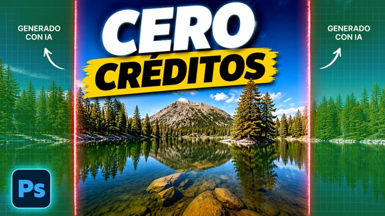 Relleno Generativo gratis en Photoshop ¡No gasta CRÉDITOS!