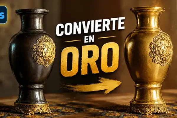 Convierte cualquier objeto en oro realista con Photoshop
