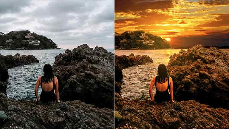 Crear un amanecer en Photoshop – Fotomontaje