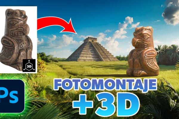 Cómo crear fotomontajes con objetos 3D en Photoshop fácilmente