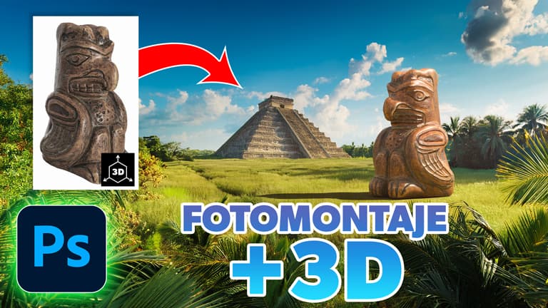 Cómo crear fotomontajes con objetos 3D en Photoshop fácilmente