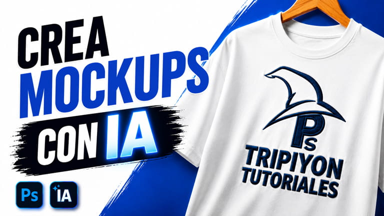Crea mockups profesionales con IA en Photoshop