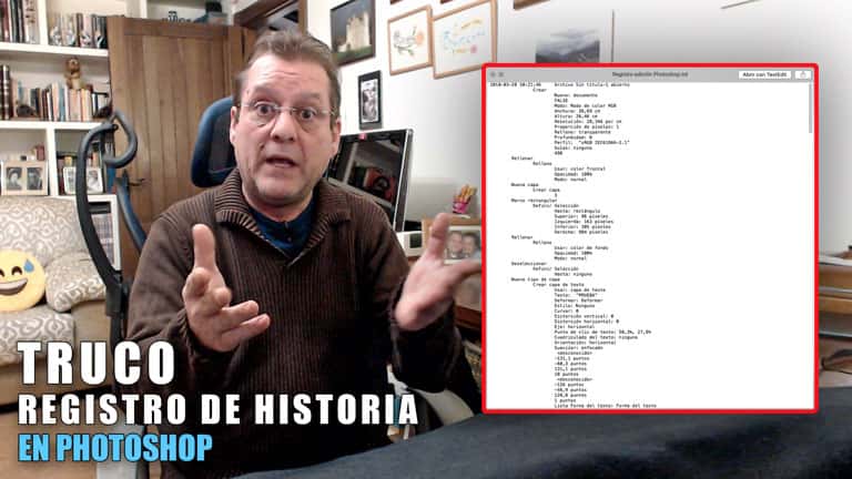 Registro de historia en Photoshop