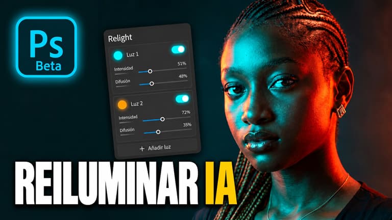 Photoshop cambia la iluminación de tus fotos con IA