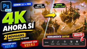 Adobe revoluciona Photoshop: imágenes 4K y mucho más